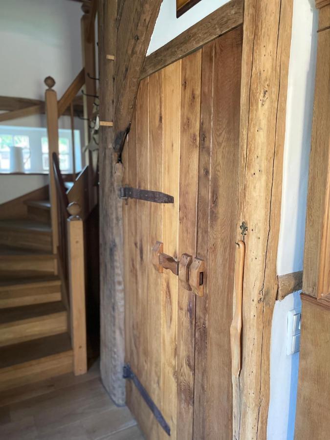 Gemuetliches Fachwerkhaus Am See Mit Kamin Warendorf Exterior foto