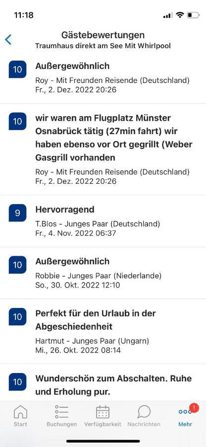 Gemuetliches Fachwerkhaus Am See Mit Kamin Warendorf Exterior foto
